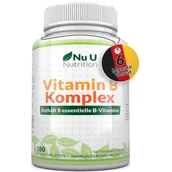 Nu U Nutrition Vitamin B Komplex Hochdosiert 180 St