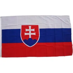 Flagge Slowakei 90 x 150 cm Fahne mit 2 Ösen 100g/m2 Stoffgewicht zum Hissen für Mast