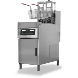 Automatische Fritteuse Bützmann 28L AUTO – 28 l Kapazität, 18 kW, unabhängiges Ablaufsystem, Edelstahl