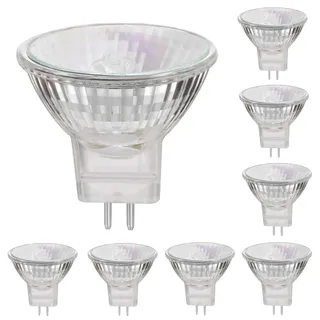 MR11 Halogen-Glühlampen, 20 W 12 V MR11 GU4 Halogen-Spot-Lampe, warmweiß, 8 Stück