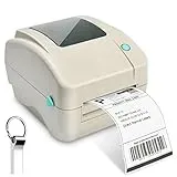 FungLam Thermodrucker Desktop Etikettendrucker Label Printer USB-Direkt Etikettiermaschinen Hochgeschwindigkeits kompatibel mit 4 x 6 Versandetiketten, Ebay, Etsy, Shopify, Amazon Barcode