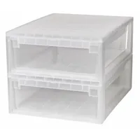 Kreher 2 x Schubladenbox Schublade Aufbewahrungsbox Kleiderbox Kommode XL,