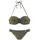 Buffalo Bügel-Bandeau-Bikini Damen Grün 34 Cup E