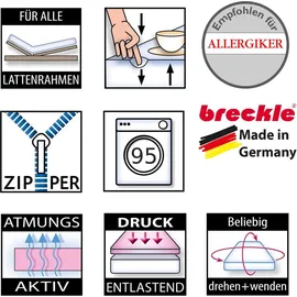 Breckle-Seelbach Viscotopper Matratzenauflage 80 x 200 cm weiß
