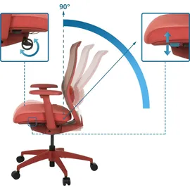 HJH Office Colore Stoff Rot