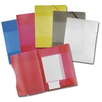 folia Eckspanner 6989, A4, farbig sortiert, aus PP, 3 Einschlagklappen, 5 Stück
