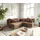 DeLife Ecksofa Clovis Braun Antik Optik Ottomane Rechts Modulsofa, Design Ecksofas, Couch Loft, Modulsofa, modular
