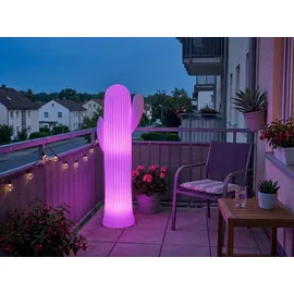 smartwares LED Solar-Stehleuchte Kaktus 111,5 cm 1 Stück weiß