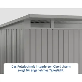 Hörmann EcoStar Gerätehaus 3,10 x 3,10 m Graualuminium