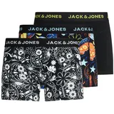 JACK & JONES Herren Jacjames TRUNKS 3 Pack Noos 12185485 black