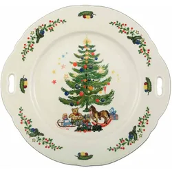 Seltmann Weiden MARIELUISE Weihnachten 43607 Kuchenplatte mit Griff 27 cm