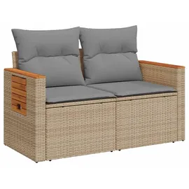 vidaXL Sofa Set 7-tlg. Beige/Grau Loungesofa