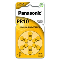 Panasonic PR10/230 (PR70) 6er Blister Hörgerätebatterie