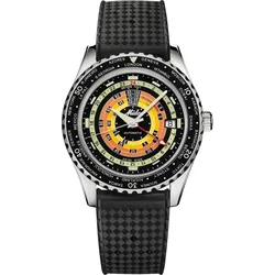 Mido Ocean Star Decompression Worldtimer Special Edition Rainbow" M026.829.17.051.00" - schwarz - 40,50mm