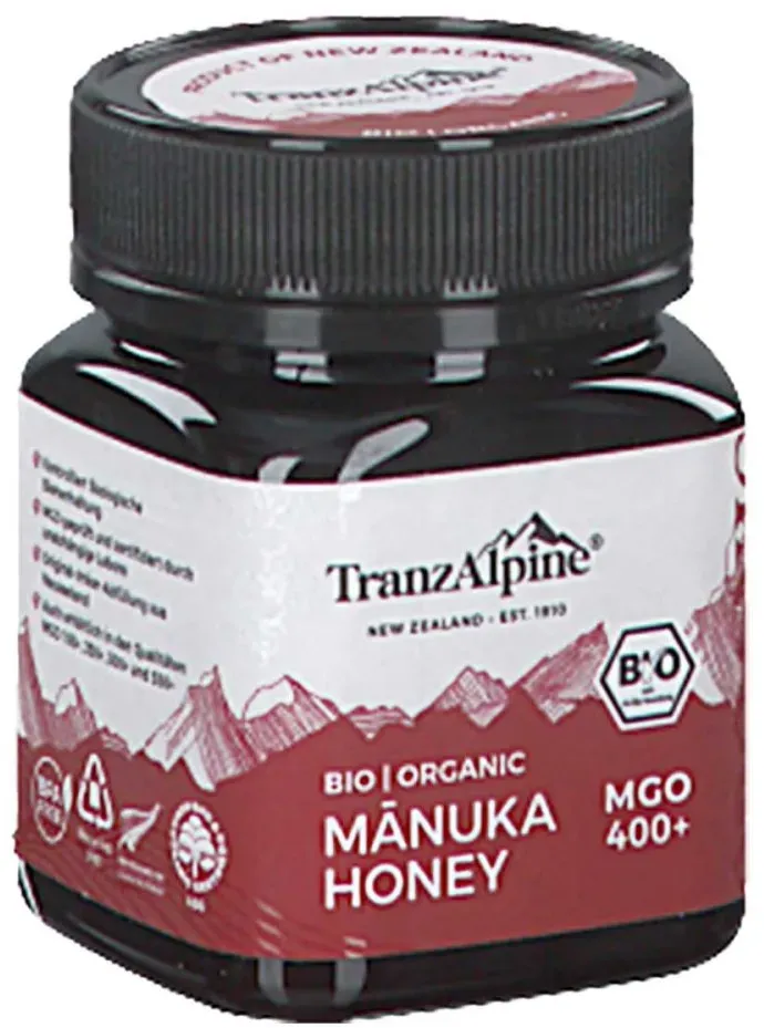 Preisvergleich Produktbild Bio Manuka Honig Mgo 400+ Tranzalpine