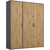 Rauch BLUE Kleiderschrank Voyager 140 x 194 cm Holzoptik Artisan-Eiche