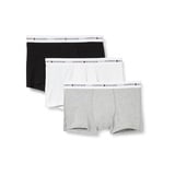 Herren Boxershorts Trunks Unterwäsche Mehrfarbig Grey Heather/Black White XXL