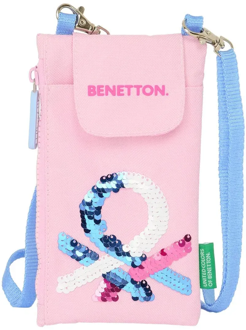 Benetton Pink Geldbörse Handytasche Pink