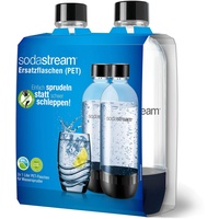 Sodastream PET-Flasche 2 x 1 l schwarz