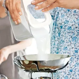 Emsa Optima Schüttdose transparent weiß 1 l