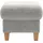 Home Affaire Polsterhocker Glendale mit Stauraum 58 x 48 x 58 cm Grau