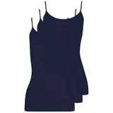 Pompadour Spaghetti-Top 3er Pack 7738-582, 42 | Deepnavy (PO-0180)