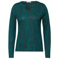 Cecil Langarmshirt in petrol green | Gr.: XL