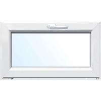 Kunststoff-Keller-Kipp-Fenster 2-Fach Verglasung Weiß 80 cm x 50 cm