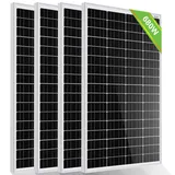 ECO-WORTHY 680W 12 Volt Solarmodule, 4 Stücke 170W Solarpanele für Wohnmobil Garten Balkon Boot und Dach des Hauses