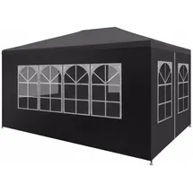 vidaXL Partezelt 4 x 3 m inkl. 4 Seitenteile Anthrazit