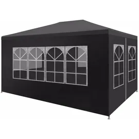 vidaXL Partezelt 4 x 3 m inkl. 4 Seitenteile Anthrazit