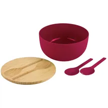 KESPER Salatschüssel-Set Rot/Braun 1-tlg.
