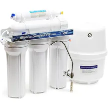 Naturewater Indoor Growing Bewässerung, Umkehrosmoseanlage 190 L/tag, 5-stufiges Trinkwasser Filtrationssystem, Osmose System inkl. Behälter