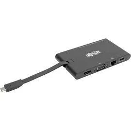 Eaton Power Quality Tripp Lite USB-C Dock - 4K HDMI, VGA, USB 3.2 Gen 1, USB-A/C Hub, GbE, Memory Card, 100W PD Charging