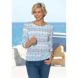 Druck-Blusenshirt - weiß - 36