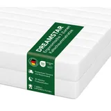 DREAMSTAR Easy Flex | ergonomische 7-Zonen Kaltschaummatratze | Öko-Tex Zertifiziert | Härtegrad 2 und 3 (H2 & H3) | Rollmatratze 21 cm | Made in EU I 140 x 200 cm