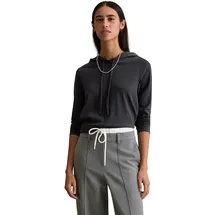 Marc O'Polo DENIM "aus weichem Single Jersey", Damen, Gr. S, blau depths, Obermaterial: 100% Baumwolle, unifarben, Basic, relaxed fit, normaler Saum, Shirts Langarmshirt
