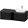 Duravit D-Neo Konsolenwaschtischunterbau wandhängend Eiche Schwarz Matt 1400x550x459 mm - DE4950R041 DE4950R04160000