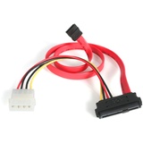 Startech StarTech.com SAS auf SATA Slimline Kabel, SAS SATA SFF-8482 mit IDE Stromkabel, 1 x SATA (7pin) 1 x SFF-8482 (29pin) 1 x LP4 (Stecker)