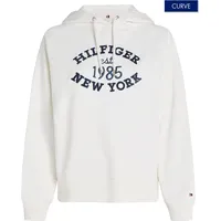 Tommy Hilfiger Curve Kapuzensweatshirt »CRV REG VARSITY HOODIE«, Große Größen TOMMY HILFIGER Curve weiß