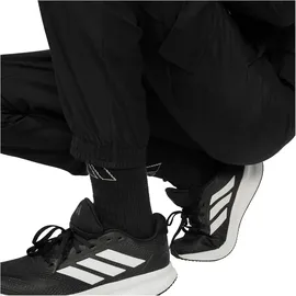 adidas Woven Cargo Trainingsanzug Schwarz/Weiß 176