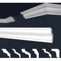 Marbet Design Stuckleiste E-5 weiß 180 m 40 x
