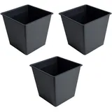 Estexo Blumentopf Einsatz 26 x 26 x 26 cm Schwarz