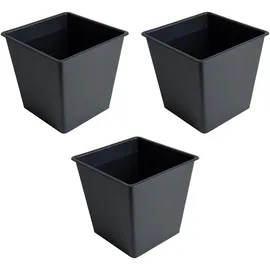 Estexo Blumentopf Einsatz 26 x 26 x 26 cm Schwarz
