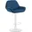CLP Barhocker Braga Samt blau/weiß