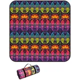 EUPXRHY Picknickdecke Wasserdicht, 3 Schichten Verdickt Groß Piknikdecken Isoliert mit Wasserdichter Rückseite, XXL Picknickdecke Alubeschichtet für Camping, Picknick, F,200x200cm