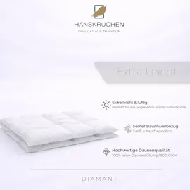 HANSKRUCHEN GmbH HANSKRUCHEN Diamant (310 g, Daune, 200 x 200 cm