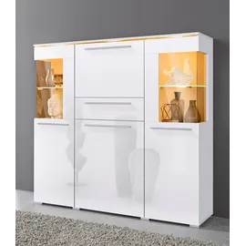 OTTO home Highboard 130 x 127,5 x 39 cm Weiß