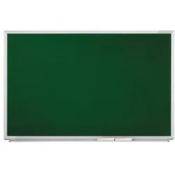 Magnetoplan Kreidetafel Schreibtafel SP - 200x100cm - magnethaftend - mit Ablageschale - Dunkelgrün - Aluminiumrahmen