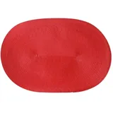 Continenta Tischset geflochten, ovale Form, Platzset, Platzmatte, Tischmatte in Gastro Qualität, 45 x 31 cm, rot